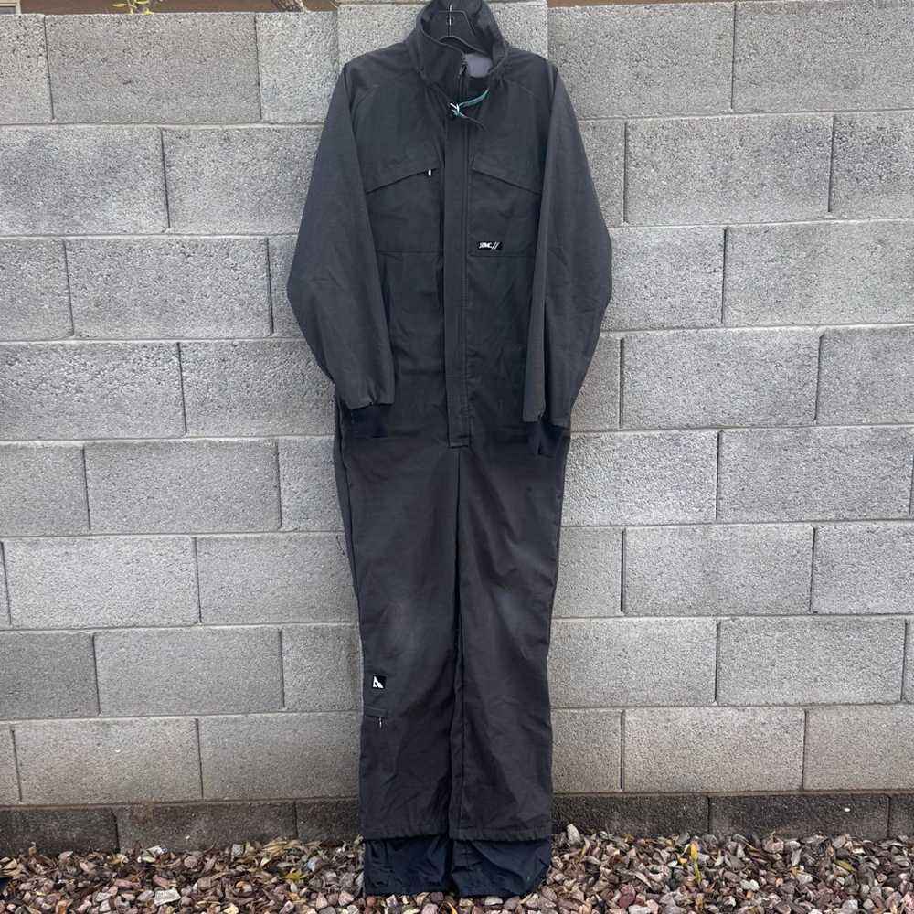 Vintage SERAC Black Ski & Snowboard snowsuit Men's XL